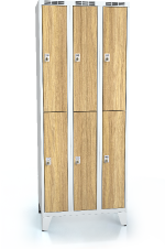 Divided cloakroom locker ALDERA with feet 1920 x 750 x 500